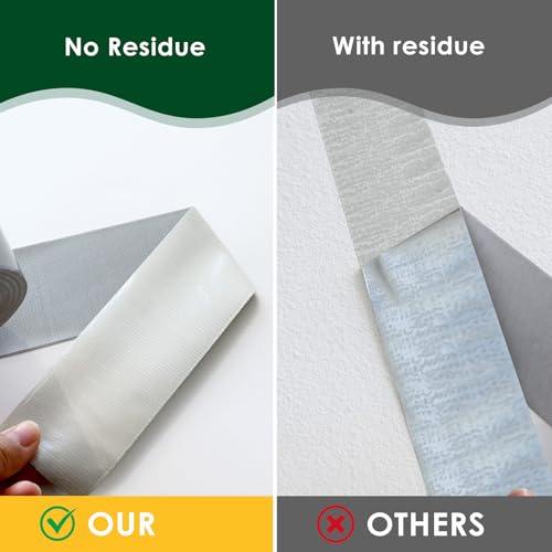 10 Pack Duct Tape Heavy Duty Waterproof, Sliver Duct Tape Bulk 1.88 Inch X 90 Ft, Strong Adhesive for Indoor Outdoor Tear By Hand