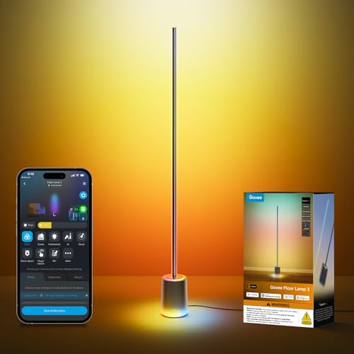 Govee Smart Floor Lamp with LuminBlend+ | Tunable 1000K-10000K, App & Voice Control