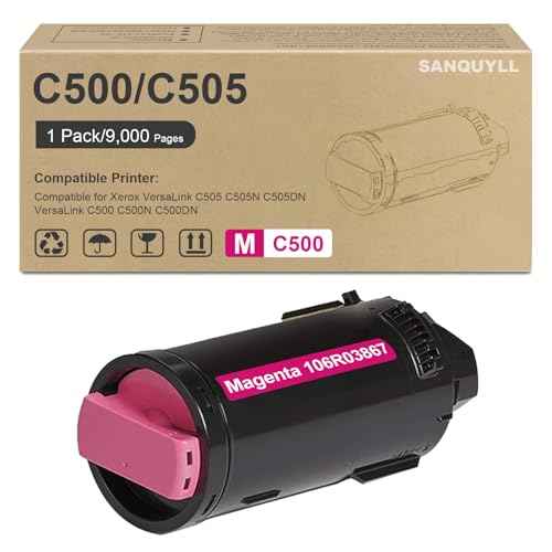 VersaLink C500 C505 Toner Cartridge Compatible for Xerox VersaLink C500 C500N C500DN C505 C505N C505DN Printer for 106R03867 Toner Cartridge 1 Pack Magenta