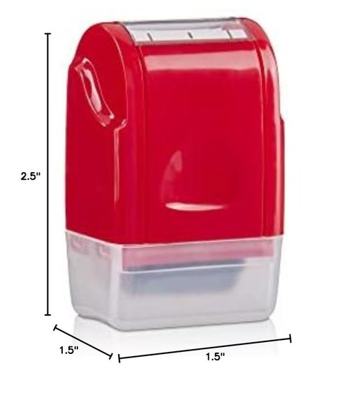 LEGILINER 3/4" Dashed Handwriting Line (RED) Teacher Stamp – Tri-Line Dashed Pattern. Classroom & Home Use. Refillable Ink Writing Practice Roller Stamp.