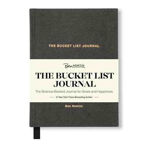 The Bucket List Journal Ben Nemtin Science-Backed Guided Journal for Goals & Happiness, 1 Pack