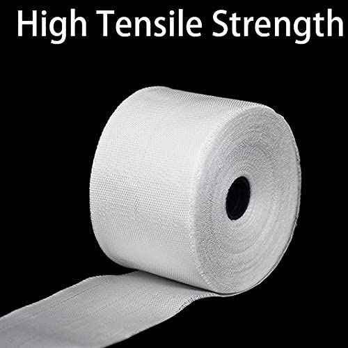 APT Woven Fiberglass Cloth Tapes (6" x 36Yds), Repairs and Reinforcements, Glass Fiber Mesh Joint Tape Plain Weave Reinforcement E-Glass, No Adhesive (152mm x 36Yds)