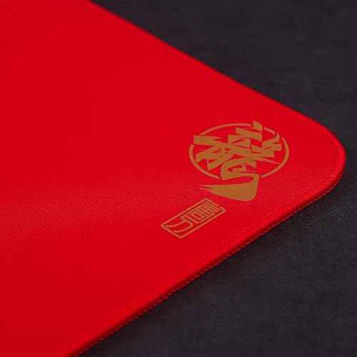 ESPTIGER Mouse Pads Shan Hai Series Tang Dao Loong Special Edition (480 x 400 x 4mm) Standard Size SlimFlex Base Delicate Blended Composite Flat Woven Fiber Large Cloth Gaming Mousepad ? Red