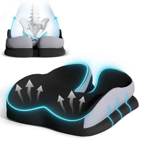 Seat Cushions for Office Chairs Wheelchair Cushion for Long Sitting Back Pain£¬Memory Foam Seat Car Computer Desk Chair Cushion£¬Coccyx Cushion for Tailbone Pain Relief Cushion Office Chair Butt Pillow