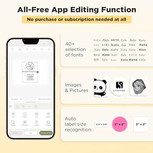 SUPVAN T50M Pro Bluetooth Label Maker Machine with 3 Tapes, Wide Waterproof Label, Versatile App with 40 Fonts and 650+ Icons, Inkless Labeler for Home, Kitchen, School, Office Organization, Black