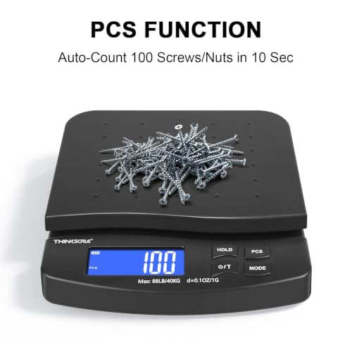 Thinksale 88lb Digital Shipping Scale with 0.1oz Accuracy, Black / S2 Variation