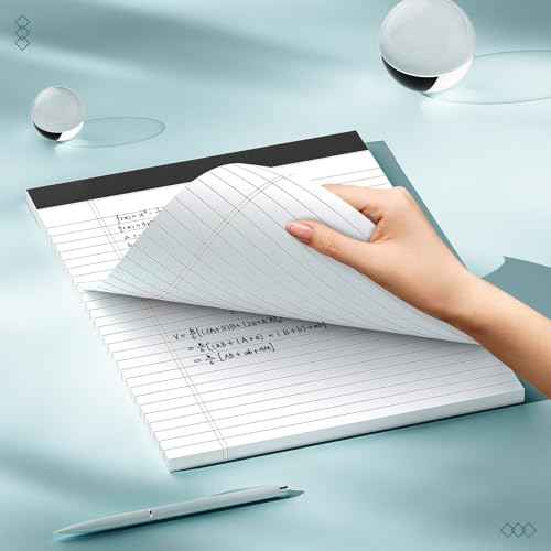 3 Pack Legal Pads 8.5 x 11 inch Notepad, 30 Sheets per Note Pads Wide Ruled Legal Pads, Pads of Paper Writing Pad - Ideal for Office, School or Home Use