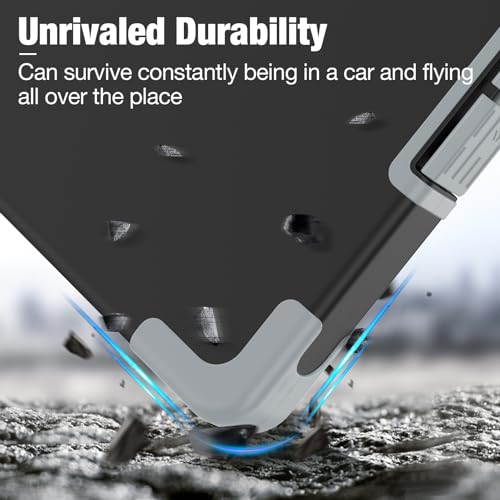 Sooez Toughest Clipboard with Storage & Pen Pouch - Black + Gray Corner