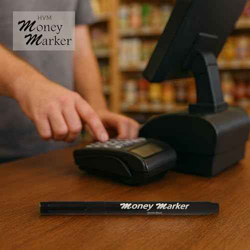 HVM Counterfeit Money Detector Pen (2 Counterfeit Pens) - Money Marker Bill Detector Pen with Upgraded Chisel Tip - Detect Fake Bills, Universal False Currency Checker Pack