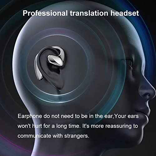 M8 Language Translator Earbuds,150 Languages Smart BT Translator Device in Real Time,Ergonomic Touch Control Noise Reduction Two Way Translator Earphones