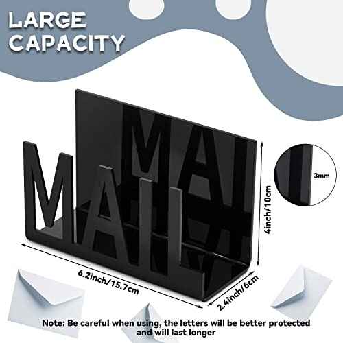 2 Pcs Mail Bill Organizers Holders for Desk Mail Holder Countertop Hollow Sorter Letter Decorative Bill and Desk Vertical Envelope Holder