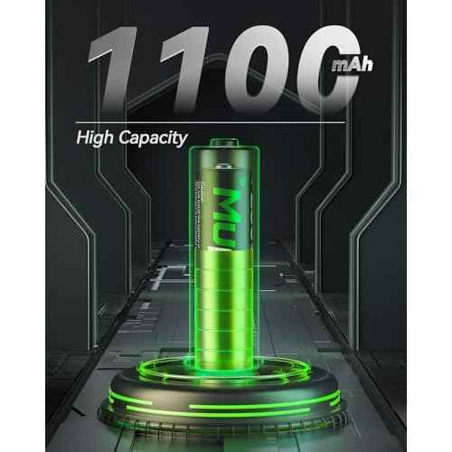 Rechargeable AAA Batteries 16 Pack,AAA Rechargeable Battery 1100mAh NiMH,1.2V Triple A Battery,Solar Battery High Capacity Low Self Discharge Pilas Recargables,3A Batteries for Remote Cordless Phone