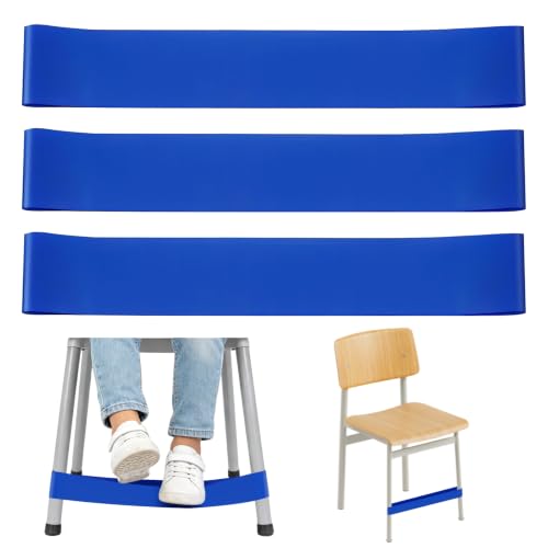 GNAWRISHING Blue Chair Bands for Kids with Fidgety Feet - ADHD Autism