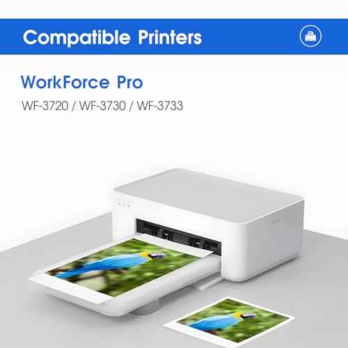702xl Black Ink Cartridges Remanufactured Replacement for 702 Ink cartridges 702 XL T702XL for Epson WF-3720 WF-3730 WF-3733 Printer High Capacity (2 Pack)