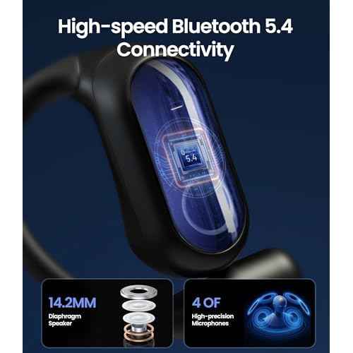 AI Translation Earbuds Real Time, 3-in-1 Translator Earbuds with 144 Languages and Accents Headphones Translating Device, Open-Ear Wireless Bluetooth Earbuds with Charging Case for iPhone and Android