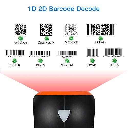 Eyoyo Hands-Free 1D 2D Desktop Barcode Scanner, QR Barcode Reader Support Screen Scanning Platform Scanner for Warehouse, Supermarket, Retail Store, Bookstore Pos System