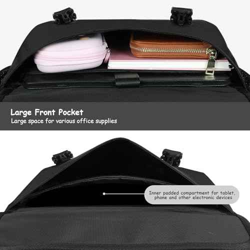 Zipper Binder 3 Ring, 500 Sheets Capacity, 2 Inch Binder with Shoulder Strap Fits for 14 Inch Laptop School and Office