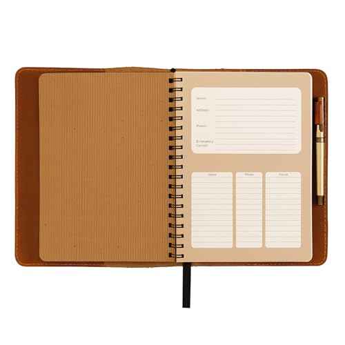 XL Leather Journal Cover for Sketchbook (7.5 x 9.75 in) ? Handmade Refillable Notebook Sleeve, Compatible with B5, Cahier & Moleskine XL ? Tan