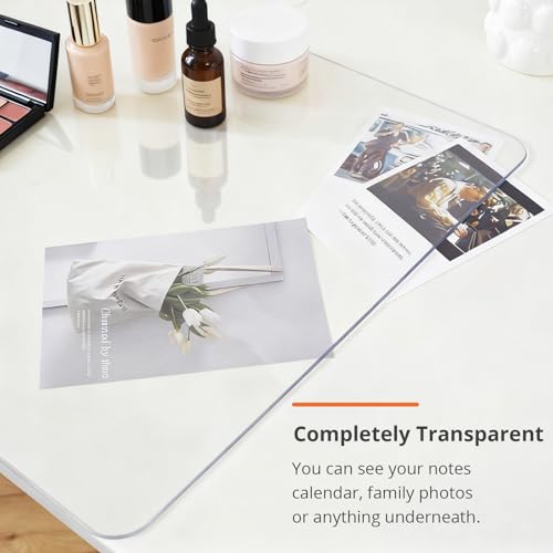 LovePads Clear 14x24-Inch Makeup Mat for Vanity and Dresser Cover