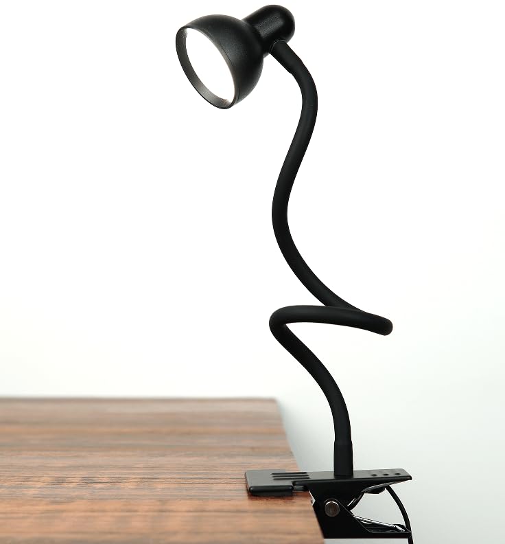 LiFMIRA Clip-On Reading Light Black - 3 Color Modes, 10 Dimmable Brightness