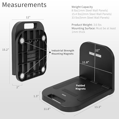 VIVO Magnetic Portable Laptop Workstation 12x13 inch Wall Mount Tray