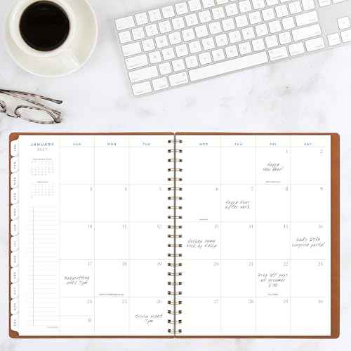 AT-A-GLANCE 2026 Planner, Weekly & Monthly, 8.5" x 11", Large, Signature, Distressed Brown (YP9050926)