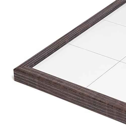 U Brands Dry Erase Calendar White Board with Wooden Style Frame, Office Supplies, 20¡± x 30¡±