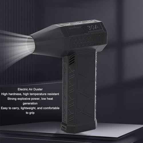 Electric Air Duster 200W 130000RPM Brushless Motor Rechargeable Cordless Jet Blower for Keyboard Camera and Electronics Cleaning Powerful and Portable