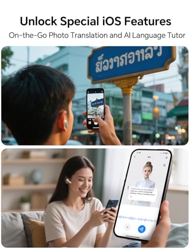 Timekettle Polypal P1 AI Translation Earbuds - Real-Time Language Translator, 43 Languages, Bluetooth, Noise Cancellation