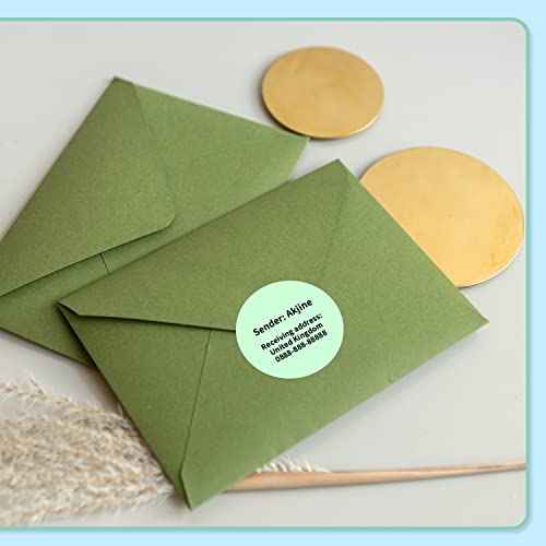 6-Roll Phomemo Color Round Label 1.96"x1.96"(50x50mm), Compatible with Phomemo M110/M120/M200/M220/M221 Label Printer, Self-Adhesive Thermal Labels, 140PCS/Roll