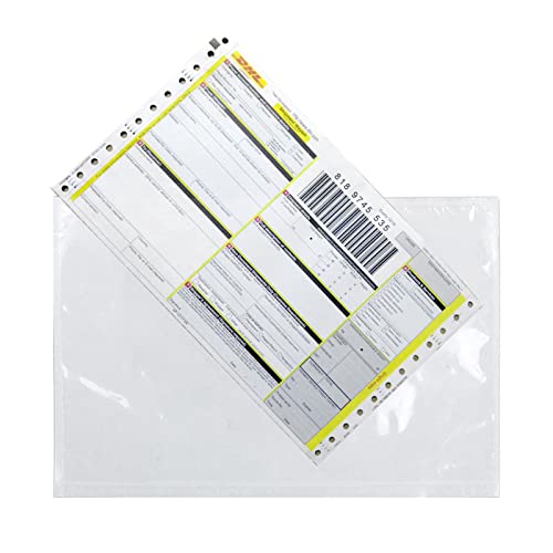 RyhamPaper 100 Pack Clear Self-Adhesive Shipping Envelopes 7.5 x 5.5 inches