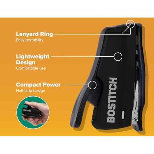 Bostitch Nano Mini Staplers, Black, 2-Pack (1830-2PK)