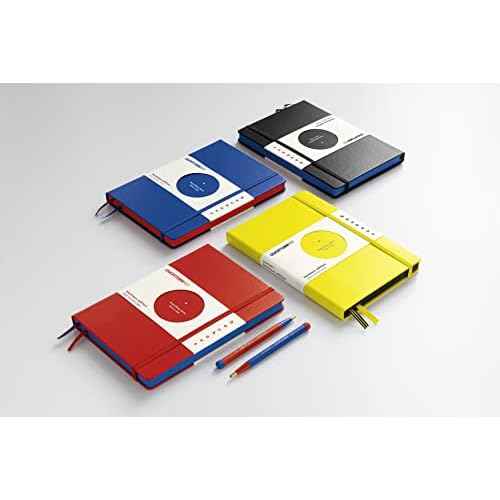 LEUCHTTURM1917 - Dotted Hardcover Notebook Medium A5 Bauhaus Special Edition 251 Numbered Pages for Writing and Journaling (Black)