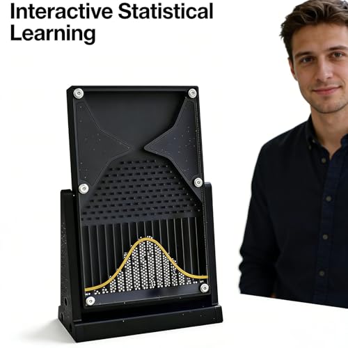 7 Inch Galton Board Probability Demonstrator - Acrylic Bell Curve for Statistics & Data Analysis