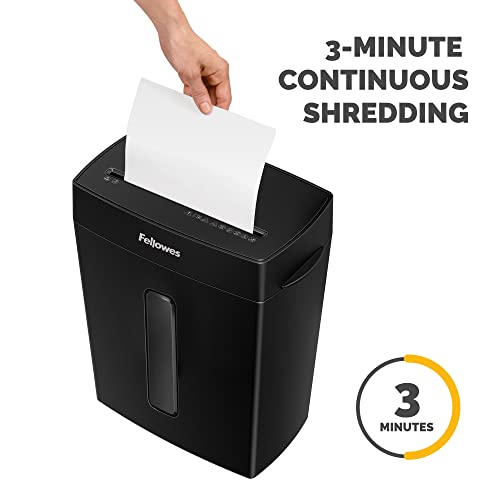 Fellowes P-40C 8 Sheet Cross-Cut Deskside Paper Shredder for Home Office