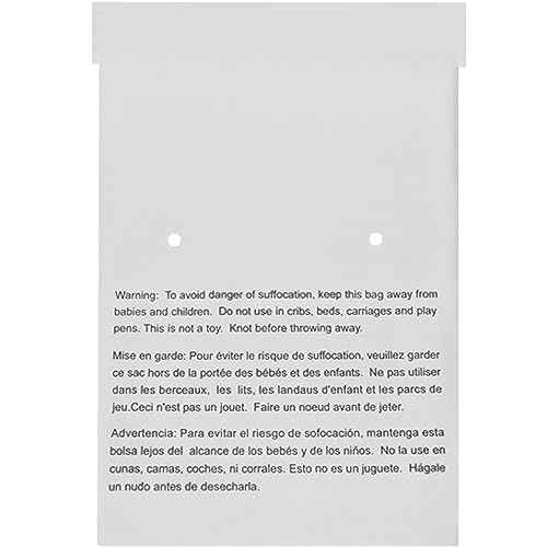 EcoSwift - 24¡± X 36" (5 Count) Self Seal Clear Poly Bags with Suffocation Warning for Packaging, Shipping - Permanent Adhesive