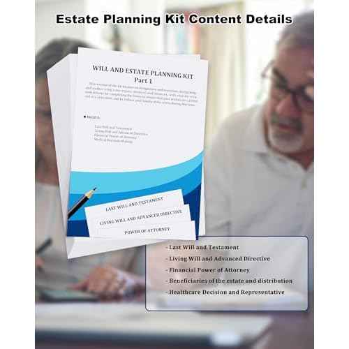Estate Kit - Personal File Organization Kit and Estate Planning Kit, Systematic Organisation of Document Organizer and Planning, Detailed Instructions for Living Wills, Last Wills and testaments, POA