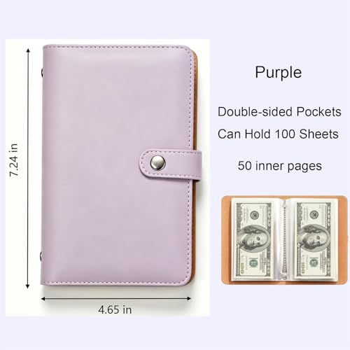 100 Envelopes Budget Binder for Savings Challenges, Organize Cash, Gift