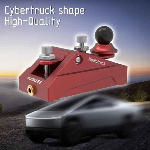 CW Morse Code Key - Pocket Morse Code Telegraph Key Aluminum Alloy Base Grey for Amateur Radio Ham Operators, Adjustable Tension (Red-09)