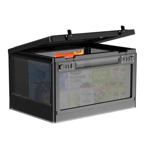 Large Lock Box,Lockable Storage Box with Combination Code 15.3x11x8.6in Stackable Medicine Lock Box for Safe Medication£¬Storage Box with Lock for Phone/Snacks/Personal Items/Fridge/Office