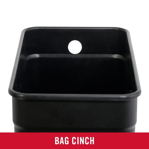 Rubbermaid 2.6-Gallon Charcoal Stainless Steel Wastebasket, Slim Space-Saving Design, Ideal for Home/Office/Bathroom