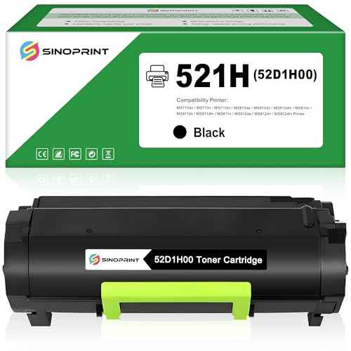 521H 52D1H00 Toner Cartridge Replacement for Lexmark for MS710 MS710n MS711 MS711dn MS810 MS810n MS810dn MS810de MS811 MS811n MS811dn MS811dtn MS812 MS812dn MS812de Printers(1-Pack Black)