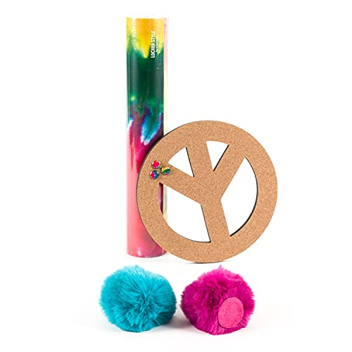 U Brands Locker Organizer Kit - 7-Piece Tie-Dye Locker Decor Set, Cute School Storage