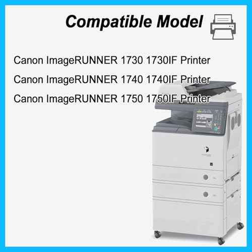 GPR-39 GPR39 Black Toner Cartridge Replacement for Canon GPR-39 2787B003AA Toner Compatible for Canon ImageRUNNER 1730 1730IF 1740 1740IF 1750 1750IF Printer