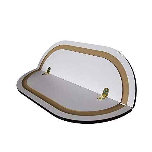 Vispronet 30in x 18in x .75in Hard Travel Case Tabletop ? Foldable Black Wood Grain Laminated Tabletop with Carrying Case ? Does not Include Hard Travel Case
