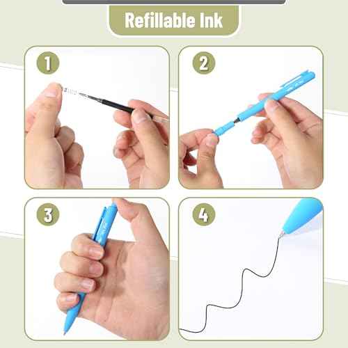 Mr. Pen- Retractable Gel Pens, 12 Pack, Black Ink, Pastel Barrel Gel Pens, Gel Pens Fine Point 0.5mm, Retractable Pens, Cute Pens, Gel Ink Pens, Aesthetic Pens for Journaling Fine Tip Pens
