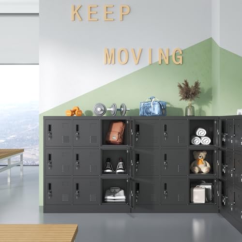 IKIMI Metal Lockers for Employees,Office Storage Locker with 9
