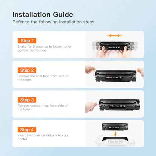 E-Z Ink Compatible Toner Cartridge Replacement for Canon 125 CRG-125 3484B001 to use with ImageClass LBP6030w ImageClass LBP6000 ImageClass MF3010 Laser Printer (Black, 2 Pack)