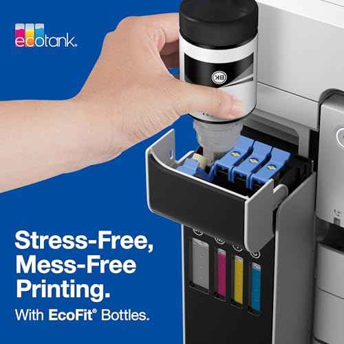 EPSON 542 EcoTank Ink Ultra-high Capacity Bottle Cyan (T542220-S) Works with EcoTank Pro ET-5150, ET-5170, ET-5180, ET-5800, ET-5850, ET-5880, ET-16600, ET-16650