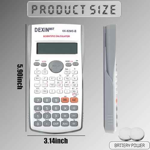 12 Packs Scientific Calculator Bulk,2-Line Engineering Science Calculator Statistical Multi-Function Ideal for Student Teacher School Finance Construction Business Office (4Colors)